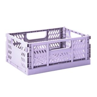 Dormify Marketplace Medium Folding Storage Crate in Purple