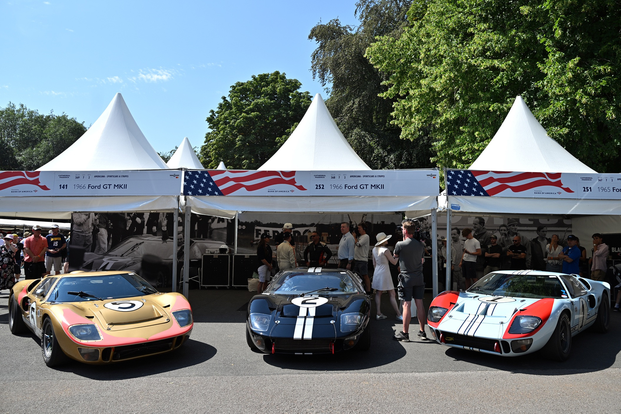 1966 Le Mans-winning Ford GT Mk IIs at 2025 Festival of Speed