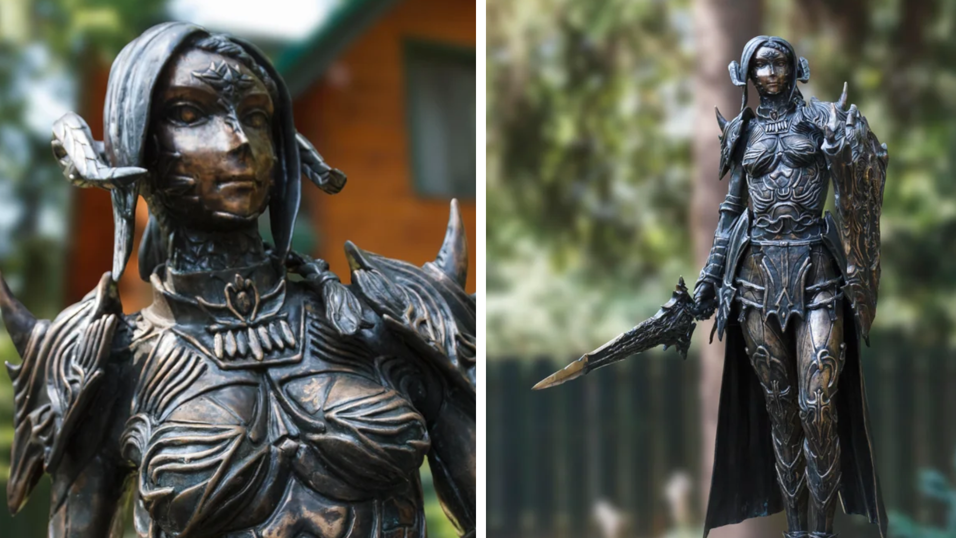 Final Fantasy 14 player loves their Warrior of Light so much that they built a life-sized bronze statue to immortalise them