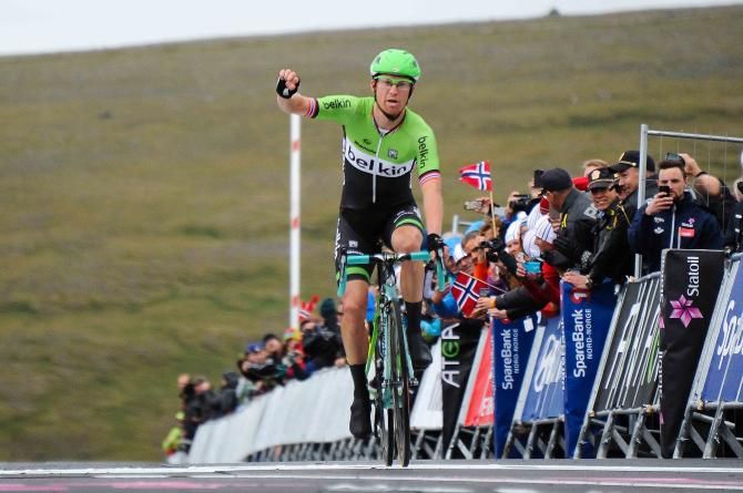 Lars Petter Nordhaug (Belkin) claims victory on stage 1