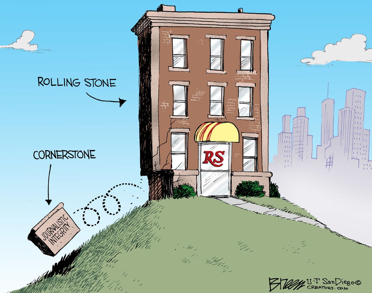 Editorial cartoon U.S. Rolling Stone