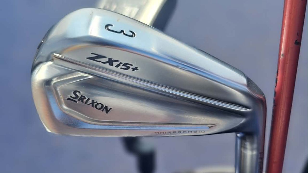 A close-up of Ryan Fox's utility iron