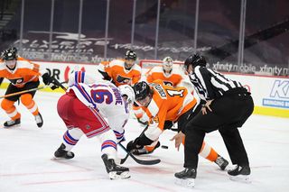 New York Rangers vs. Philadelphia Flyers in 2021