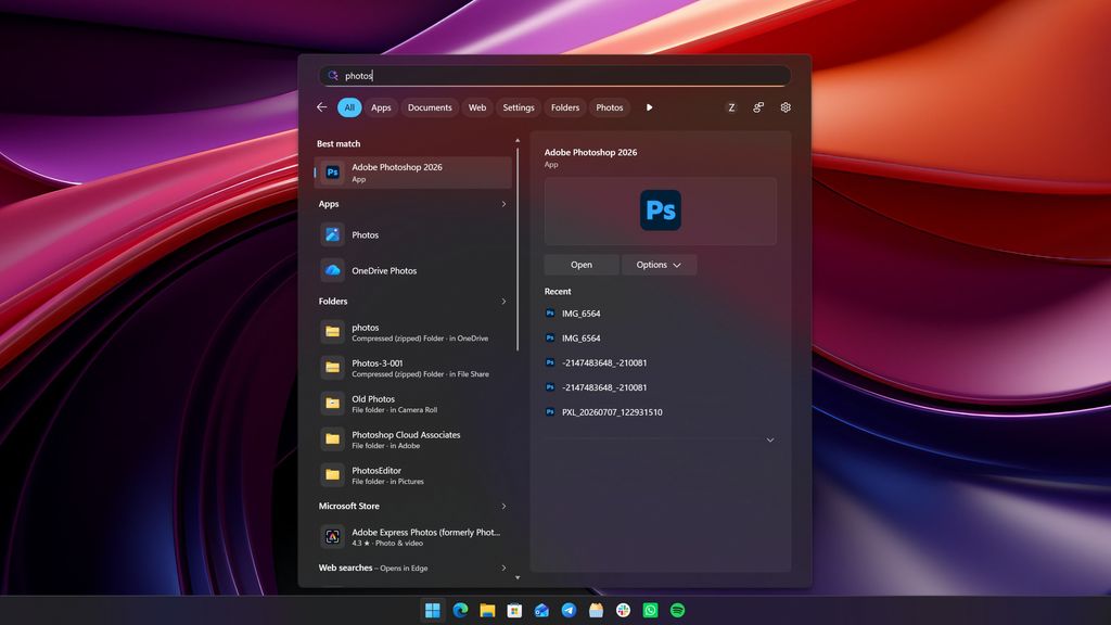 New Windows Search UX
