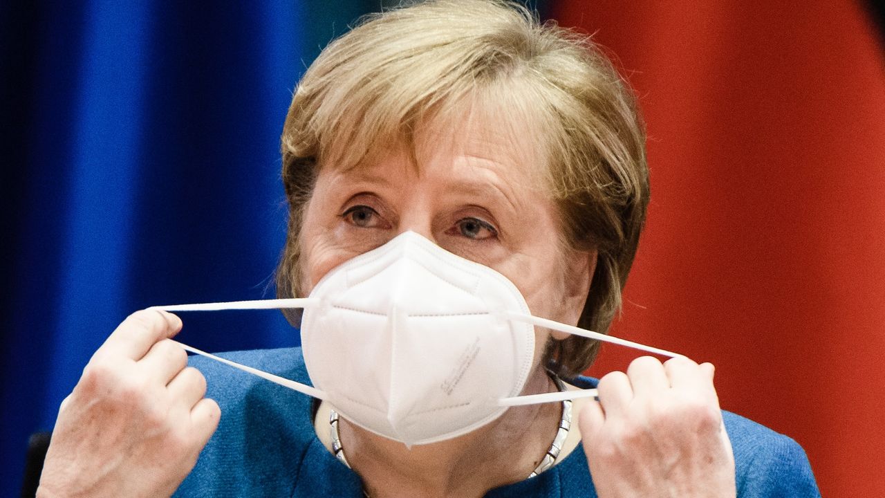 German Chancellor Angela Merkel attends a weekly meeting of the German Federal cabinet.