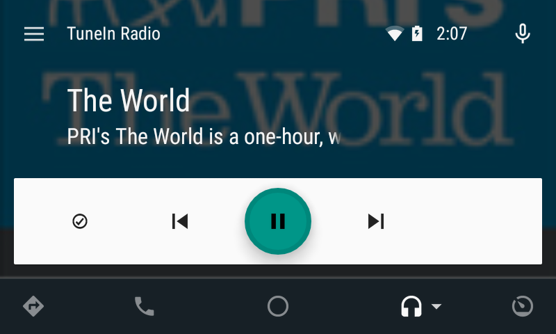 TuneIn Radio on Android Auto