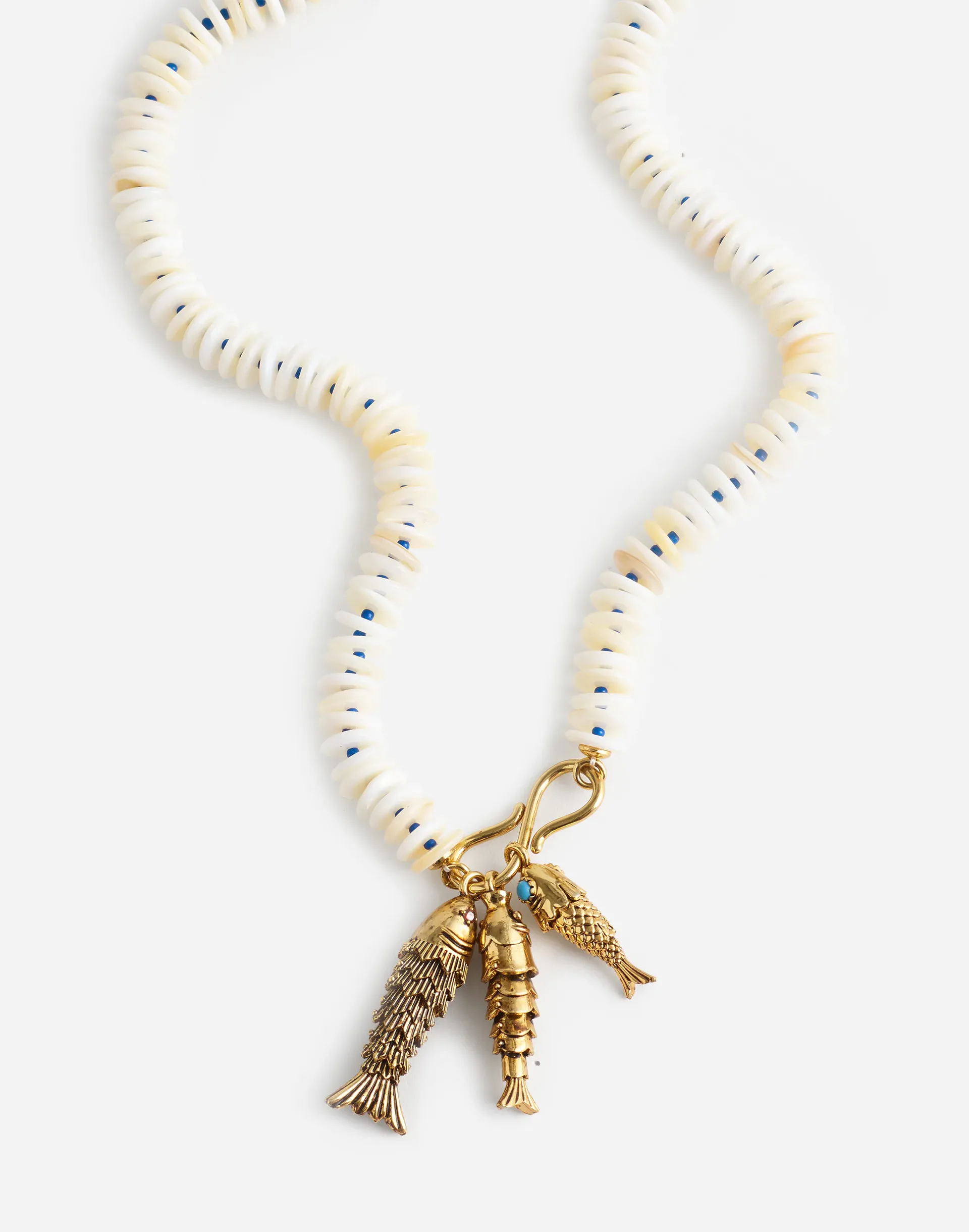 Beaded Fish Statement Necklace