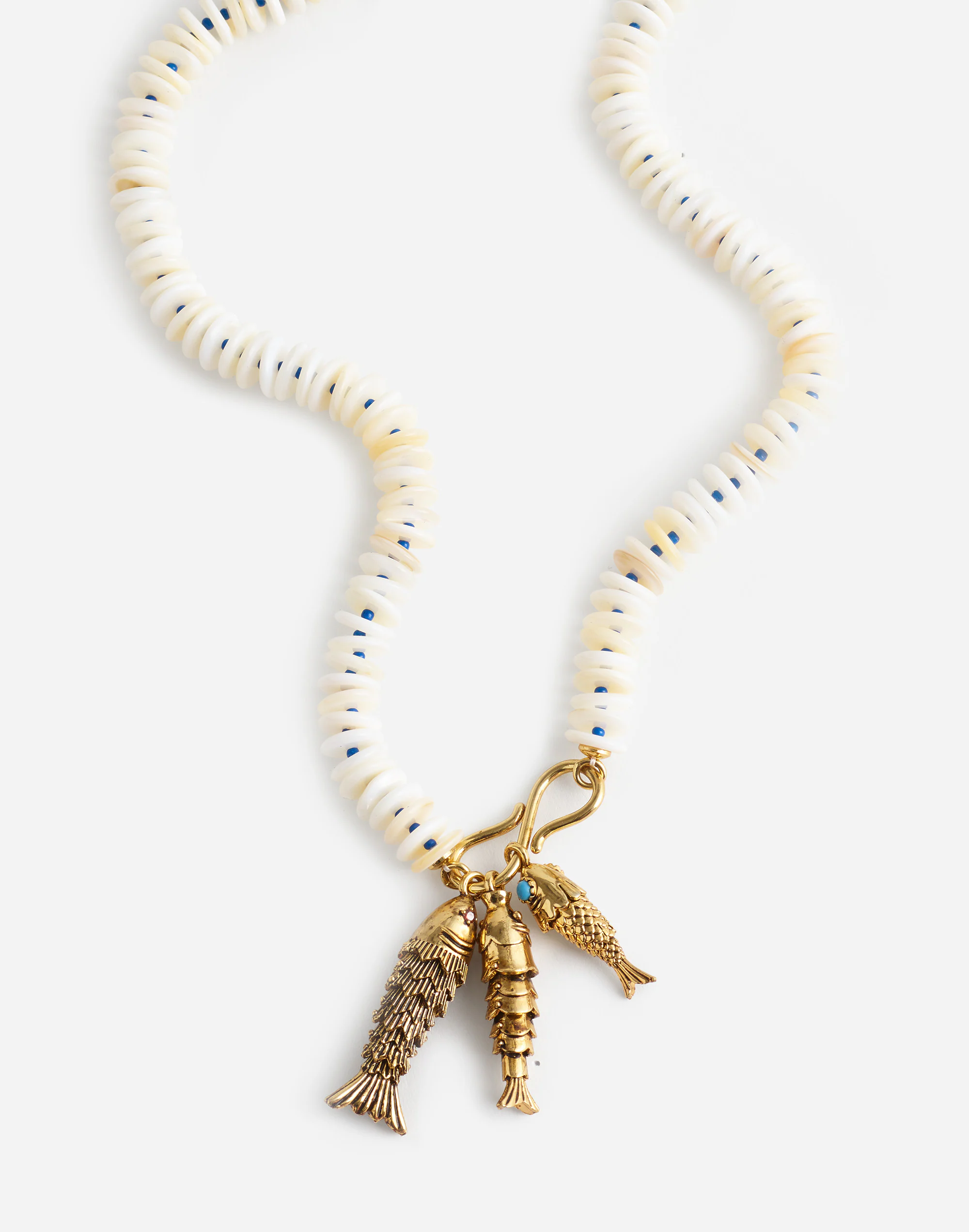 Beaded Fish Statement Necklace