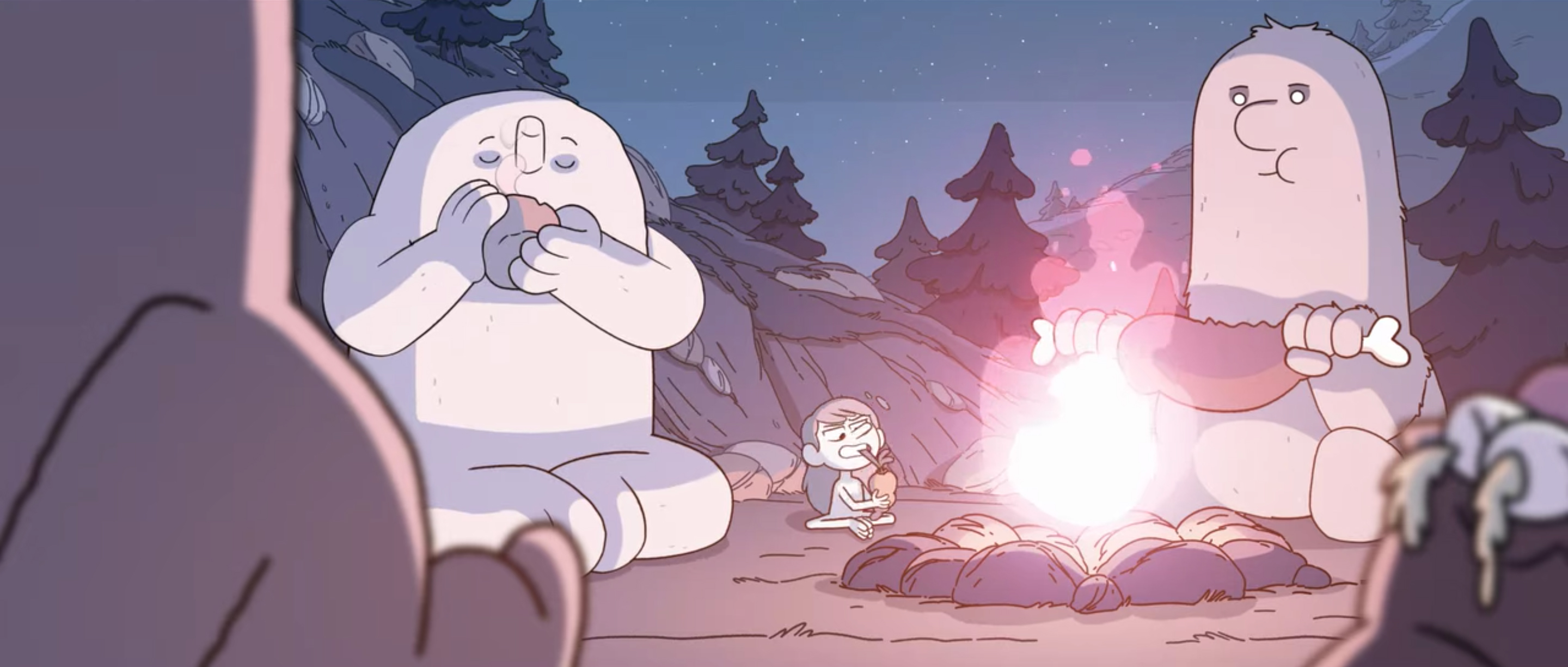 Stills from Hilda and the Mountain King, one of the best family movies on Netflix