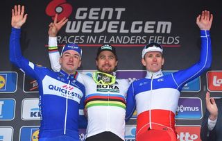 Peter Sagan tops the podium at Gent-Wevelgem 2018