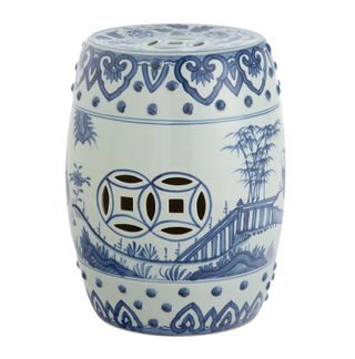 chinese hand-painted ceramic stool