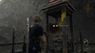 Resident Evil 4 Remake Hexagonal emblem in Valley tower