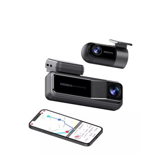 Miofive Dual Dash Cam dash cam on a white background