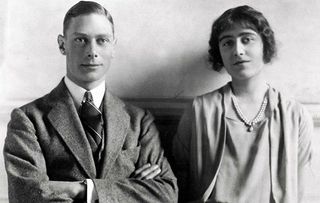 King George VI and Queen Elizabeth (then Prince Albert, the Duke of York and Lady Elizabeth Bowes Lyon) pictured around the time of their engagement in 1923