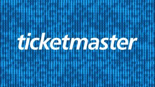 Ticketmaster logo on top of some binary code