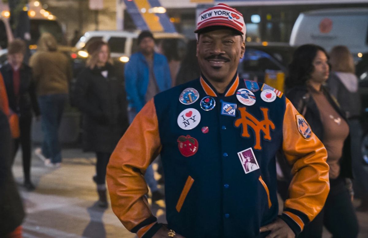 Eddie Murphy in New York in &#039;Coming 2 America.&#039;