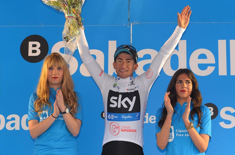 Points classification leader Sergio Henao (Team Sky)