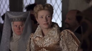 Gwyneth Paltrow watching a play in Shakespeare in Love