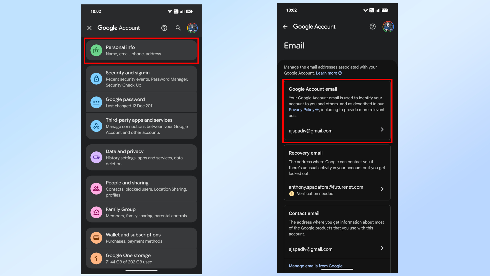 How to change your Gmail address on mobile