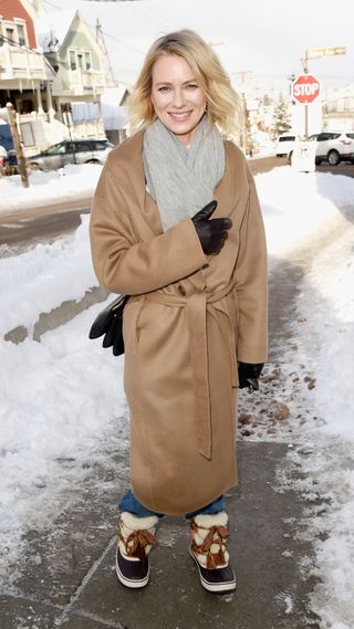 Naomi Watts is seen during 2018 Sundance Film Festival wearing SOREL in Park City on January 22, 2018