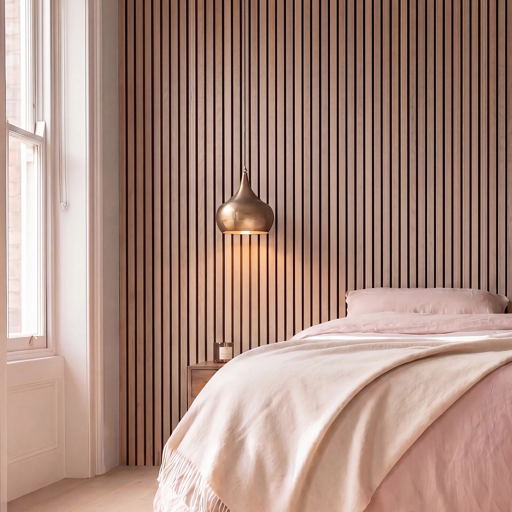 B&amp;amp;Q, Kraus Easy Living Acoustic Slat Wall Panel X3 Pack