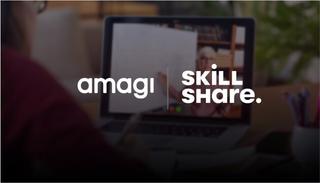 Amagi and Skillshare logos