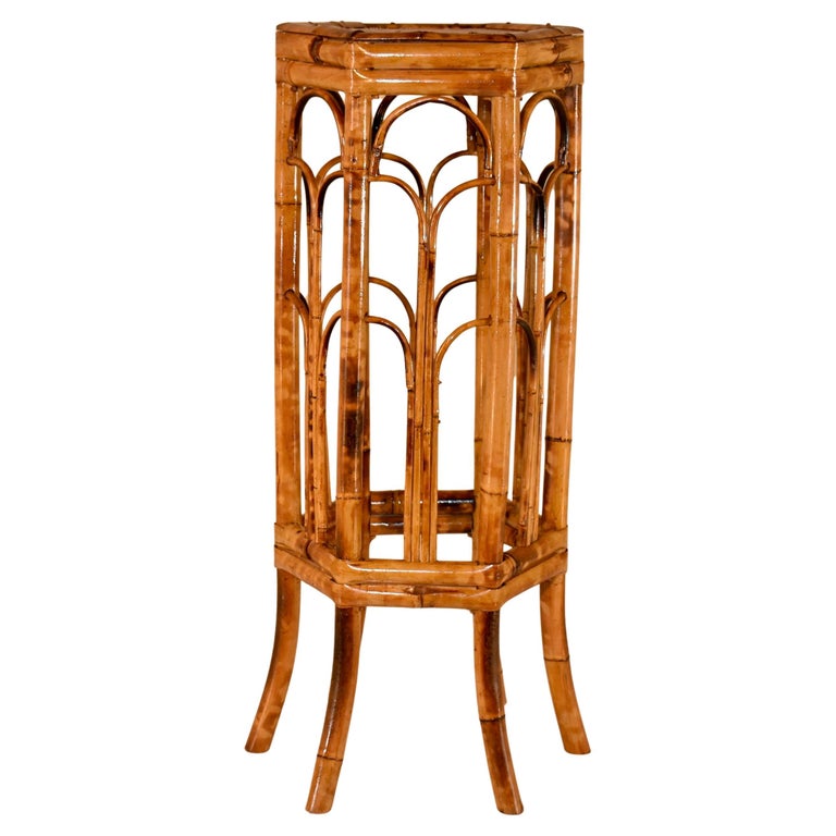 Circa 1960's Tortoise Bamboo Plant Stand