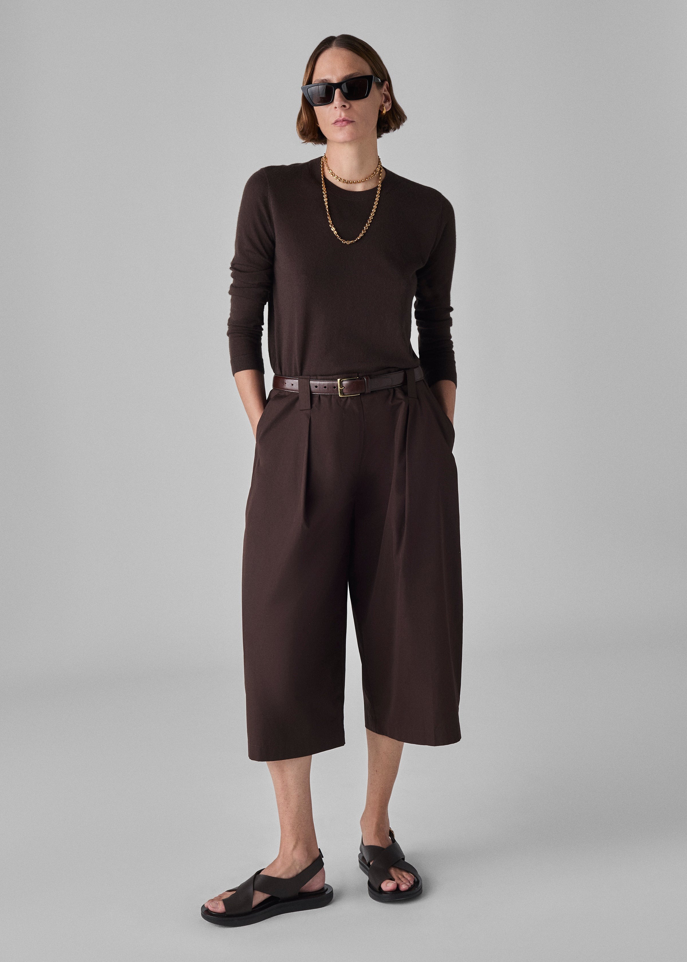 Poplin Culotte Shorts