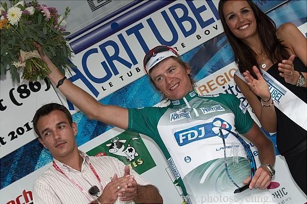 Yauheni Hutarovich (FDJ) took the green jersey