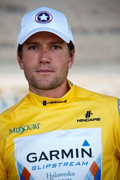 Dave Zabriski (Garmin-Slipstream) will have the weight of the overall on him for the next couple of days.