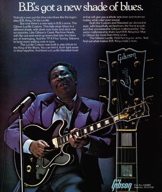 Gibson ad for original B.B. King Standard and Custom signture models