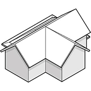 cross gable roof diagram
