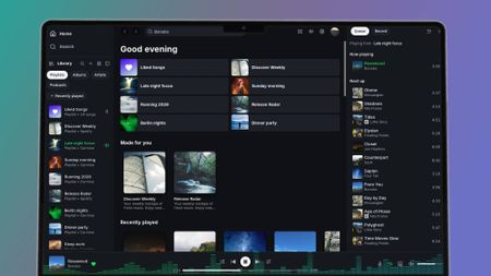Spotifast app on a laptop screen