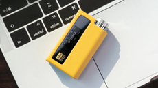 The iBasso Nunchaku DAC on a MacBook