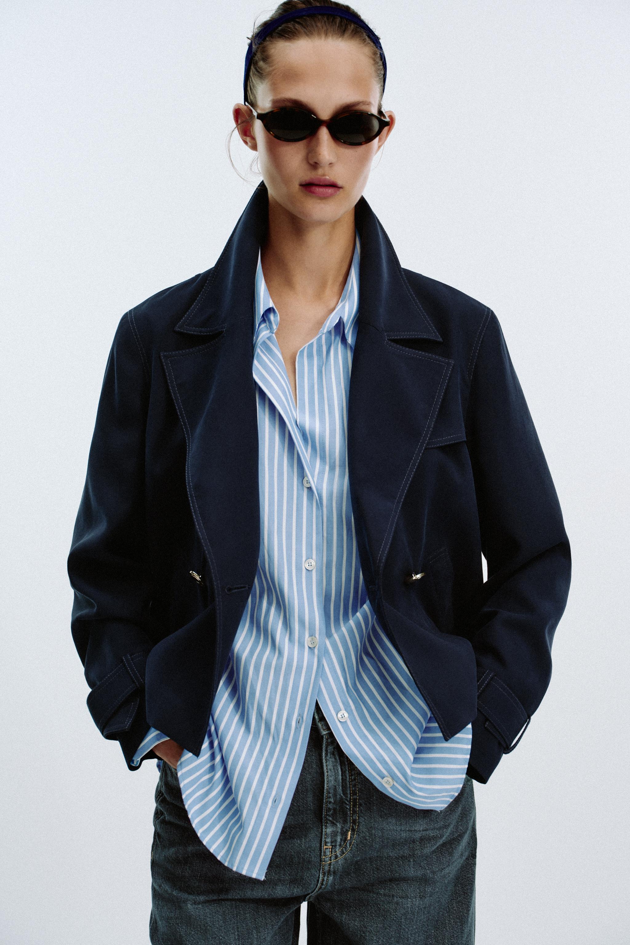 Cropped Double-Breasted Jacket