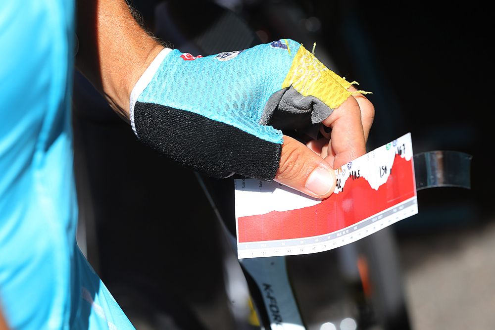 The profile for stage 19 of the Vuelta a Espana
