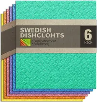 CCE 6 Pack of Eco-Friendly Reusable Dish Cloths | Was $14.99, now $11.69