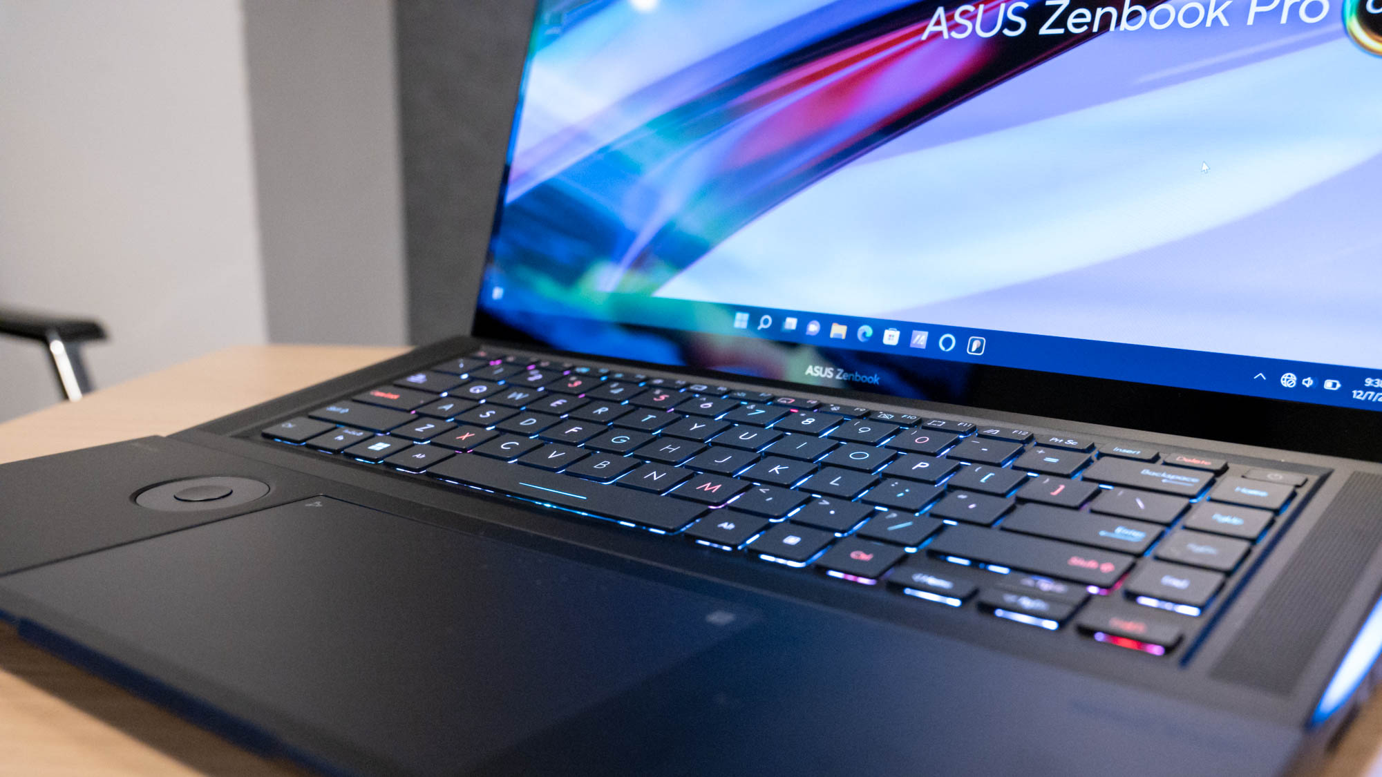 Asus Zenbook Pro 16X OLED with screen close-up