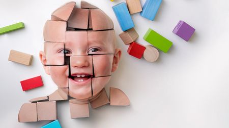 How to shoot a blockhead baby photo