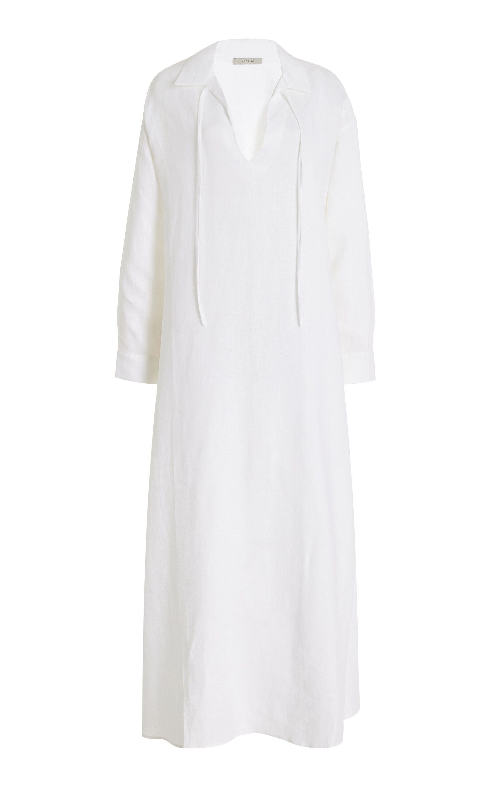The Lisbon Linen Tunic Maxi Dress