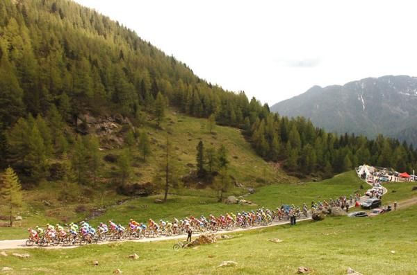 The epic landscape on stage 19 of the Giro d'Italia