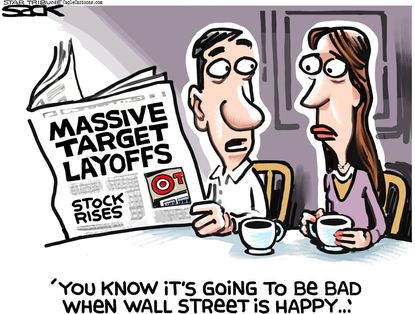 
Editorial cartoon U.S. Target Wall Street