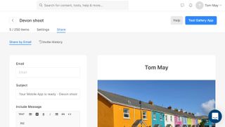 Setting up Pixpa Gallery app featuring photo of colourful houses