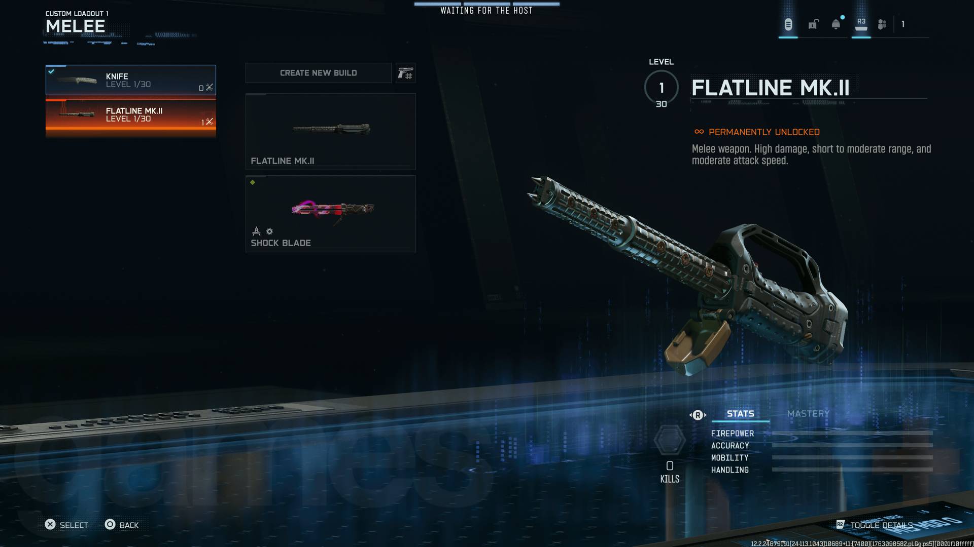 Call of Duty Black Ops 7 flatline baton melee weapon loadout menu