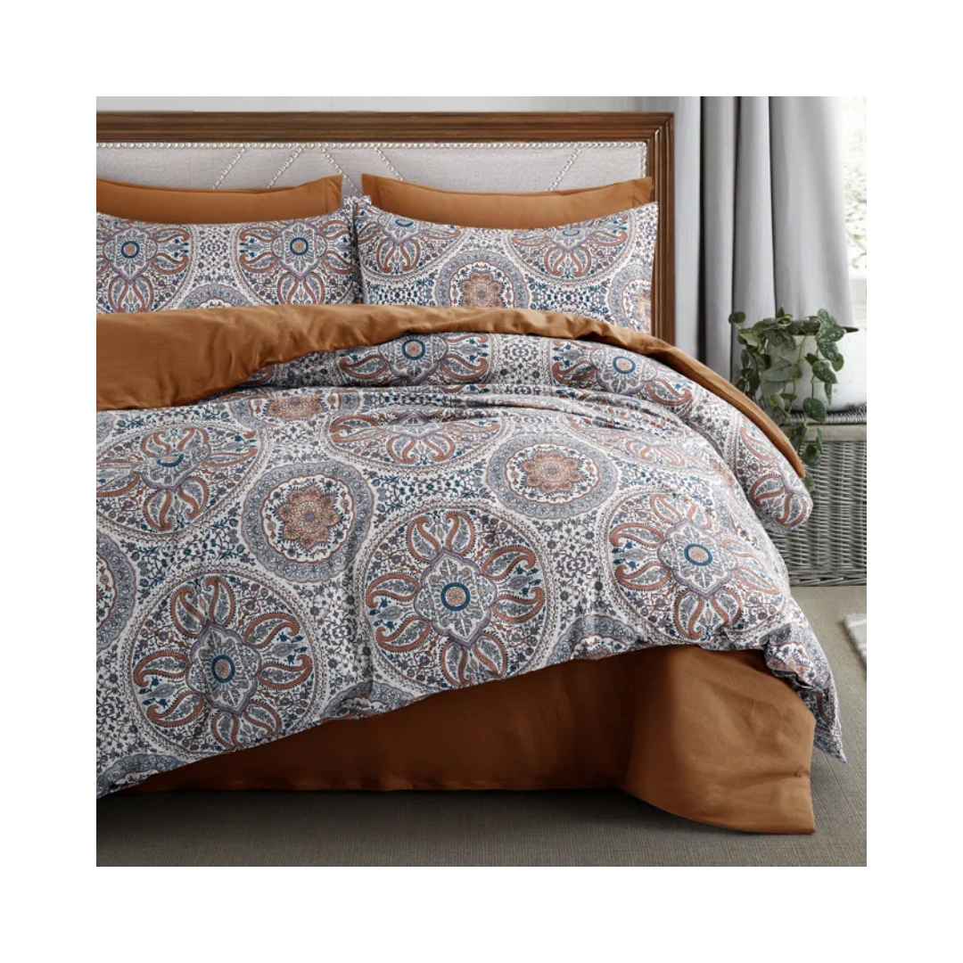 Cotton sateen duvet cover set