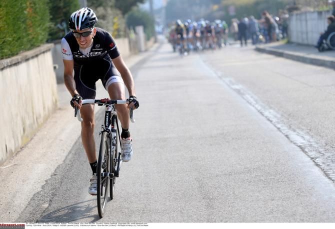 Laurent Didier (Trek) launched a solo attack on the last climb of the day