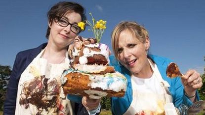 Great British Bake Off presenters Mel and Sue