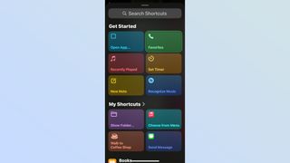 iPhone 15 Pro Shortcuts app