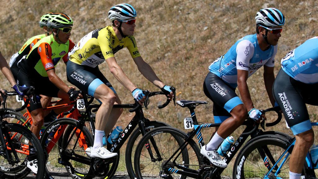Ben Hermans, the 33-year-old Belgian, wearing the Tour of Utah leaders jersey