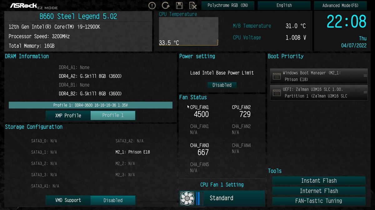 ASRock B660 Steel Legend